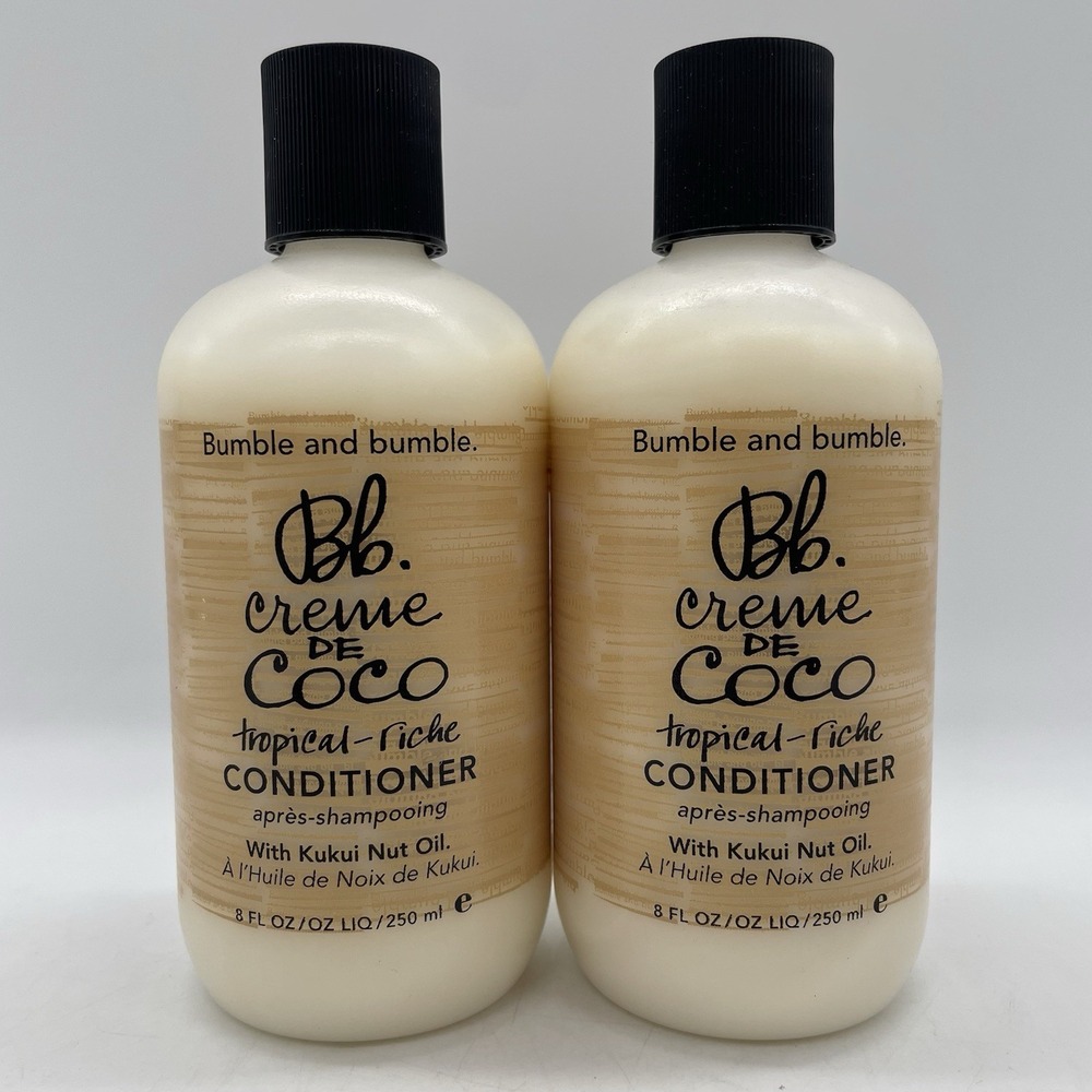 NEW 2 LOT Bumble and bumble. Creme De Coco Conditioner  8.5 oz. Tropical-Riche